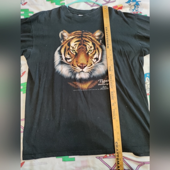 1992 vintage single stitch tiger nature extra large t-shirt - Picture 6 of 7